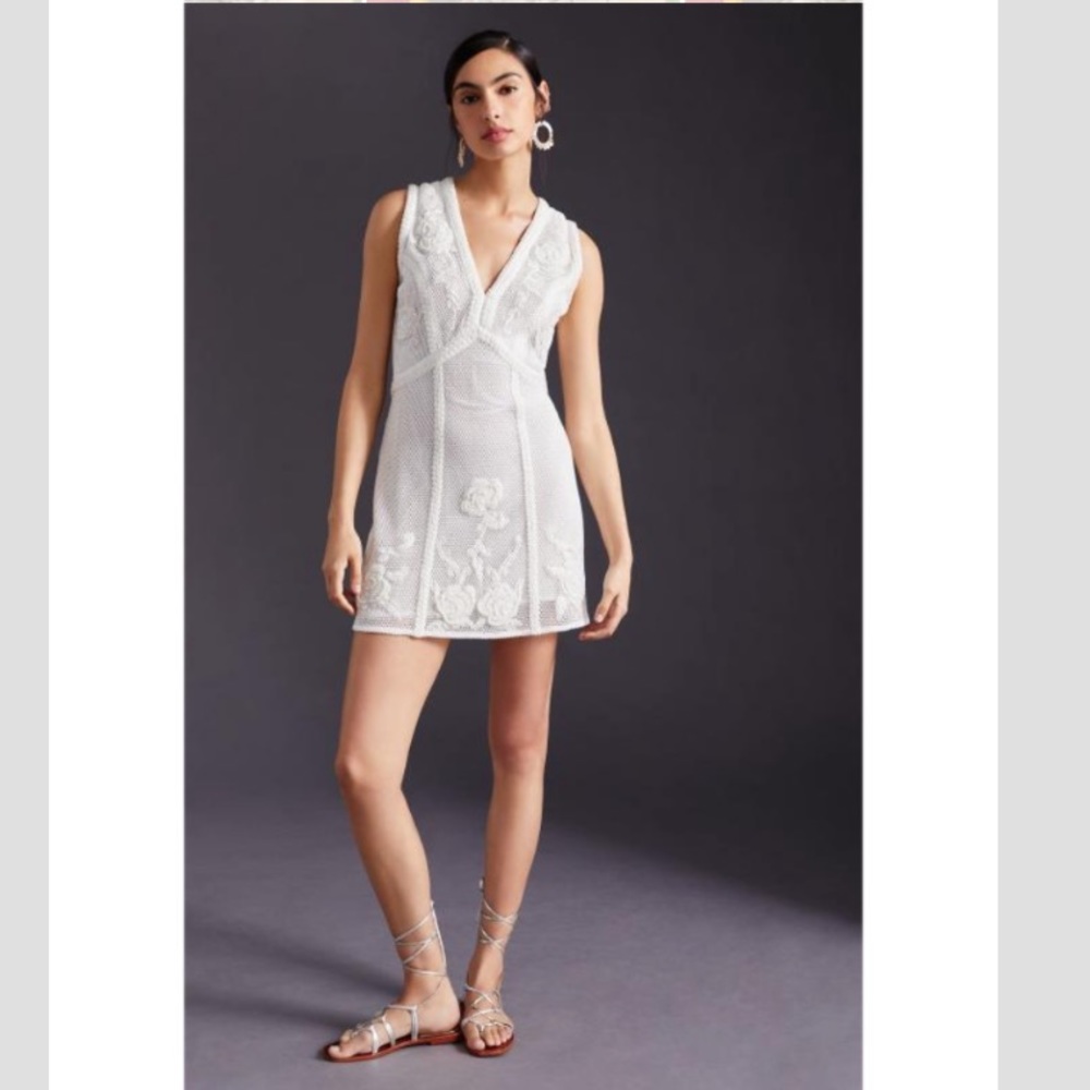 Not So Serious by Pallavi Mohan Deep-V Mini Dress